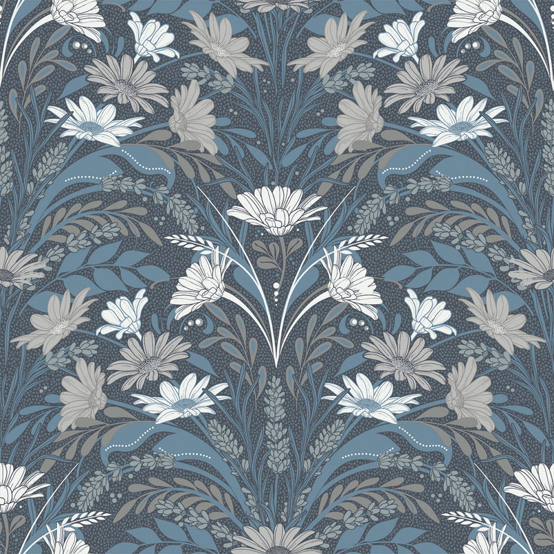 S24115 Varmdo Sommarang 2 Blue Wallpaper By Galerie