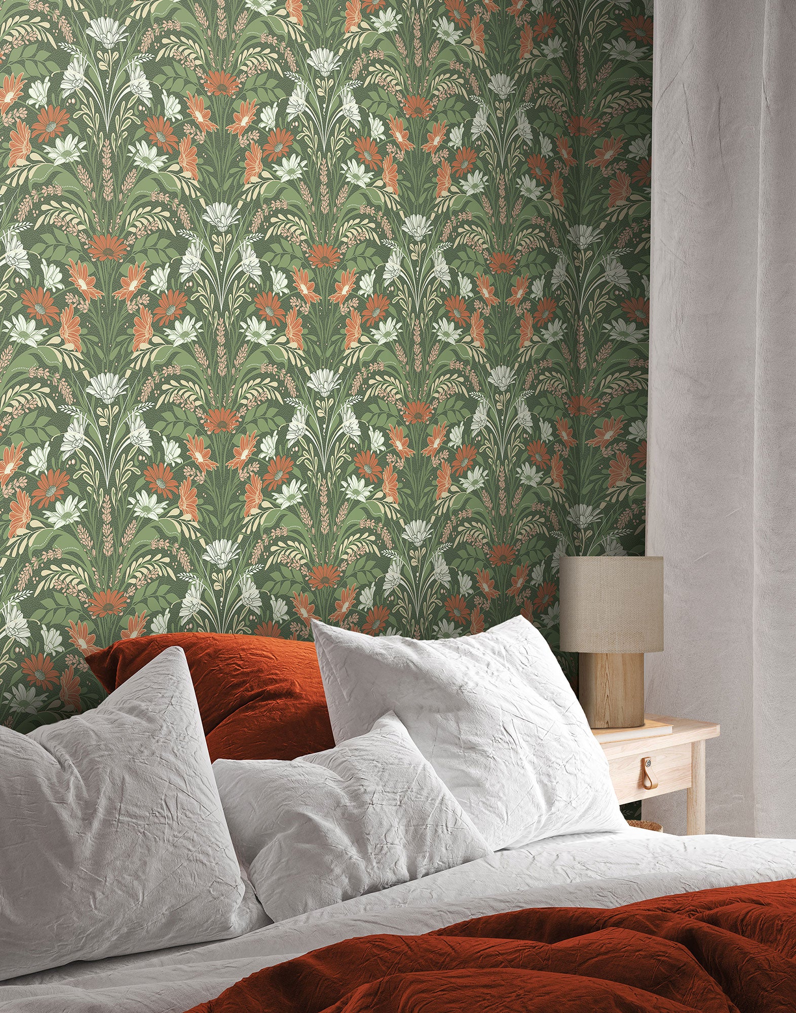 S24117 Varmdo Sommarang 2 Green Wallpaper By Galerie