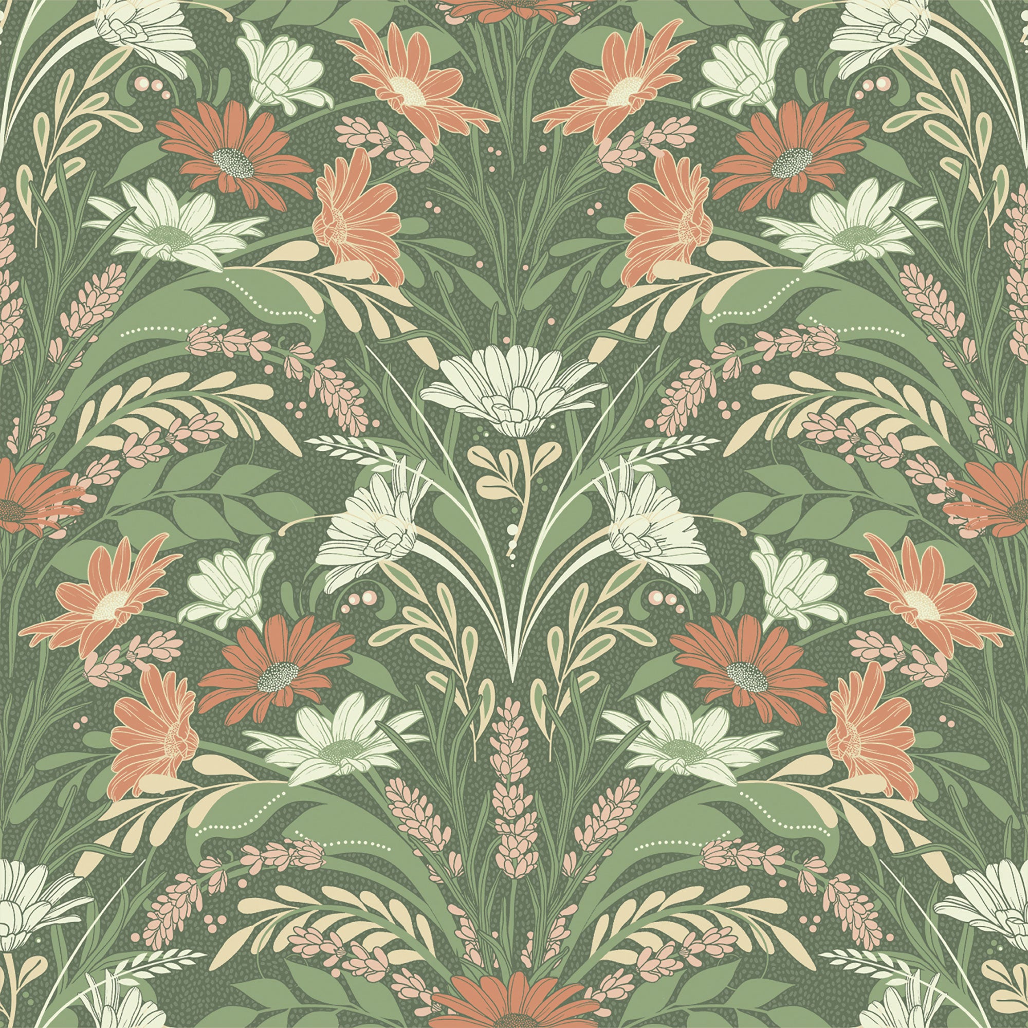 S24117 Varmdo Sommarang 2 Green Wallpaper By Galerie