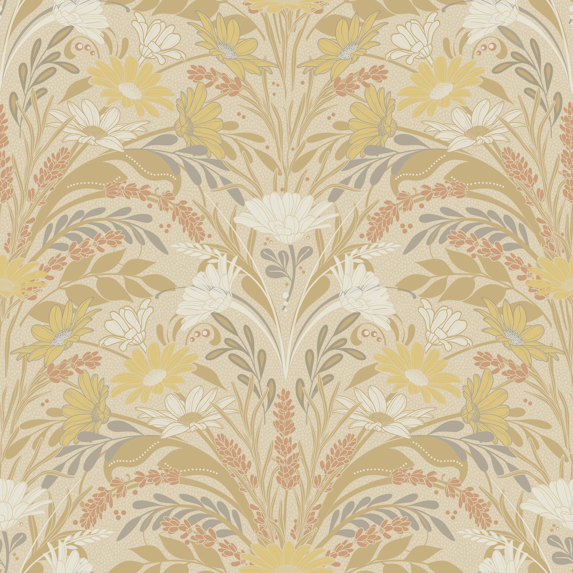 S24118 Varmdo Sommarang 2 Yellow Wallpaper By Galerie