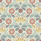 S24121 Klockrike Sommarang 2 Yellow, Red and Blue Wallpaper By Galerie