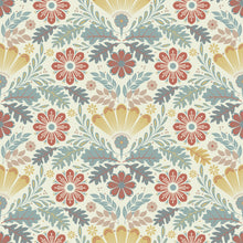 S24121 Klockrike Sommarang 2 Yellow, Red and Blue Wallpaper By Galerie