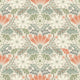 Klockrike Sommarang 2 Beige, Grey, Orange and White Wallpaper By Galerie