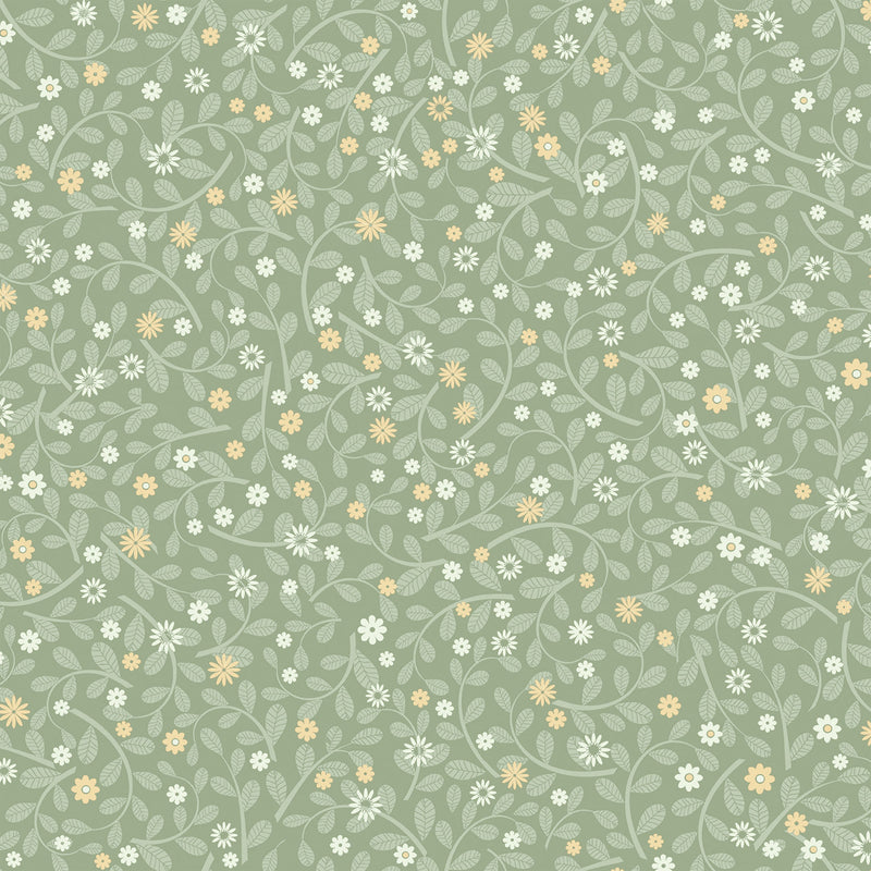 S24127 Hummelvik Sommarang 2 Green Wallpaper By Galerie