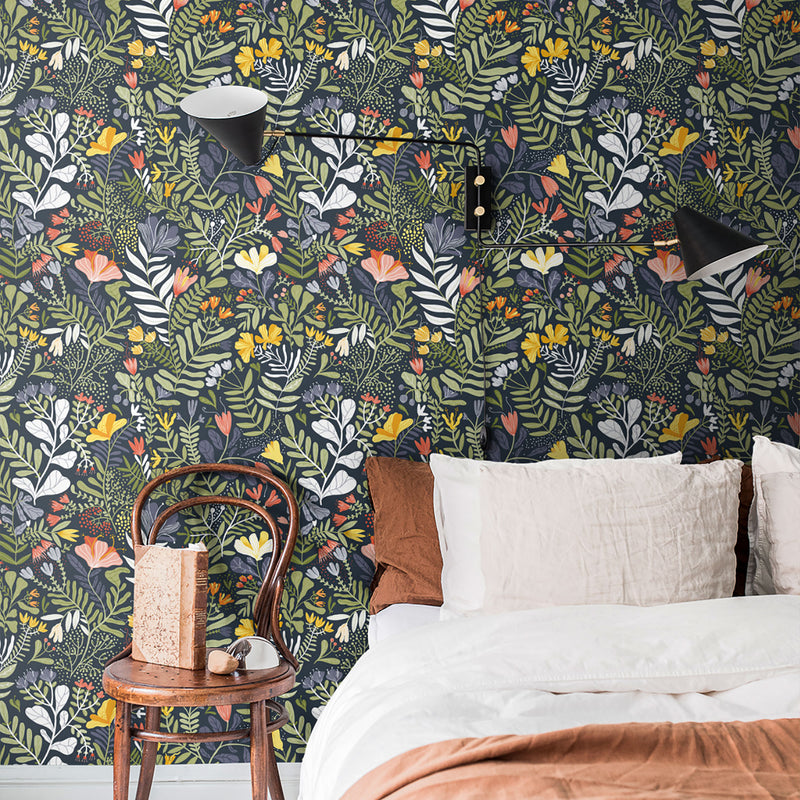 S55010 Brittsommar Sommarang Blue Wallpaper By Galerie