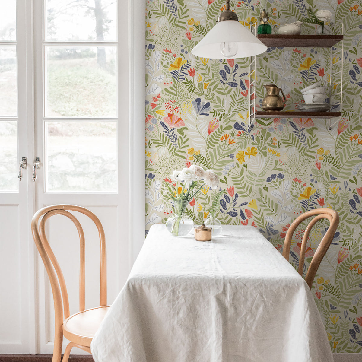 Brittsommar Sommarang Beige Wallpaper By Galerie