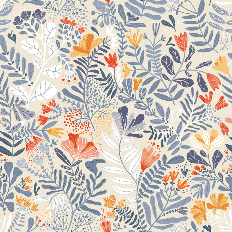 S55013 Brittsommar Sommarang Greige Wallpaper By Galerie