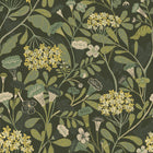 S55022 Hybbe Sommarang Dark Green Wallpaper By Galerie
