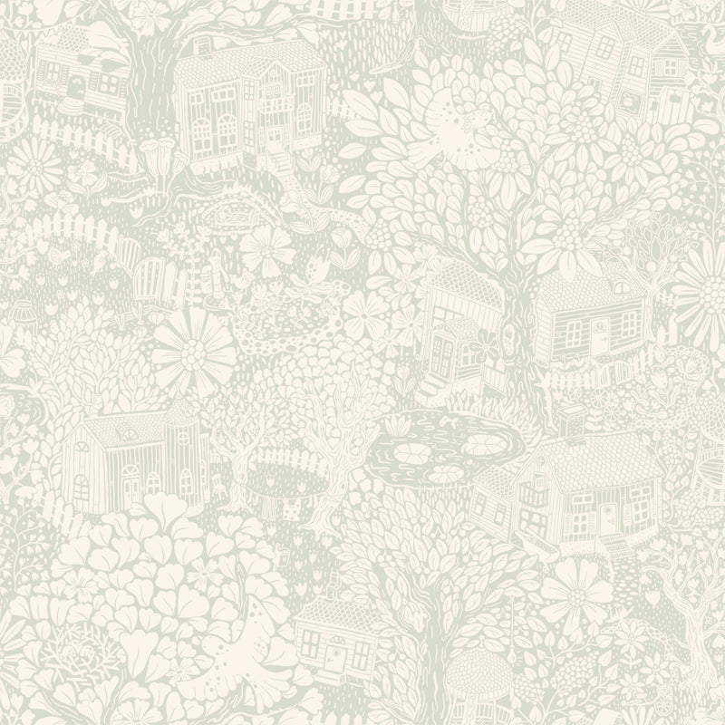S63004 Bygga Bo Sommarang 2 Light Green Wallpaper By Galerie