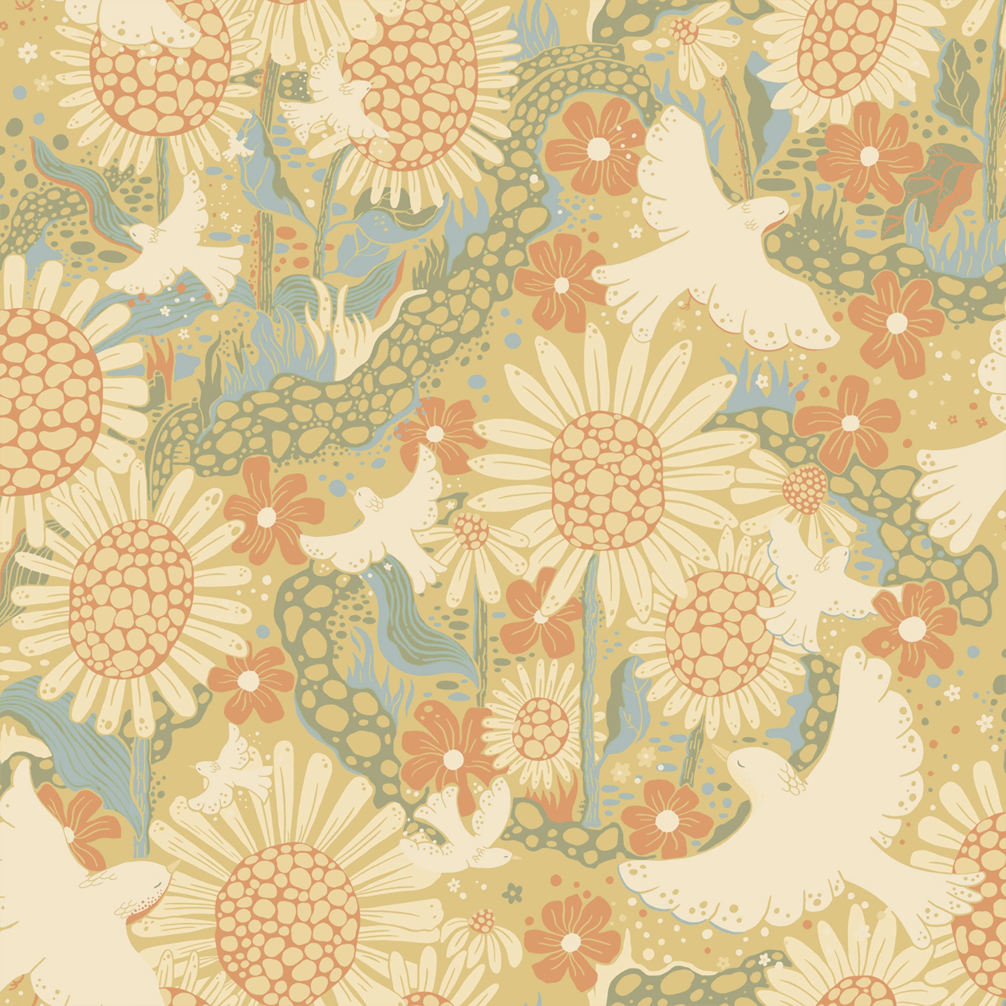 S63008 Dromma Sommarang 2 Yellow Wallpaper By Galerie