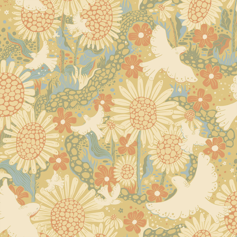 S63008 Dromma Sommarang 2 Yellow Wallpaper By Galerie