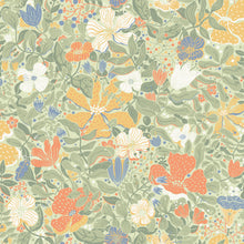 S63018 Midsommar Sommarang 2 Green Wallpaper By Galerie