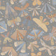 Flyga Sommarang 2 Grey, Blue and Yellow Wallpaper By Galerie