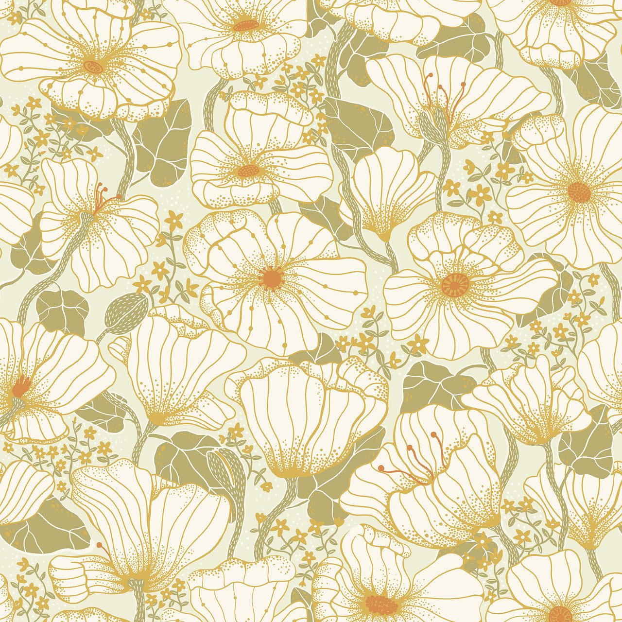 S65111 Matilda Sommarang Gold Wallpaper By Galerie