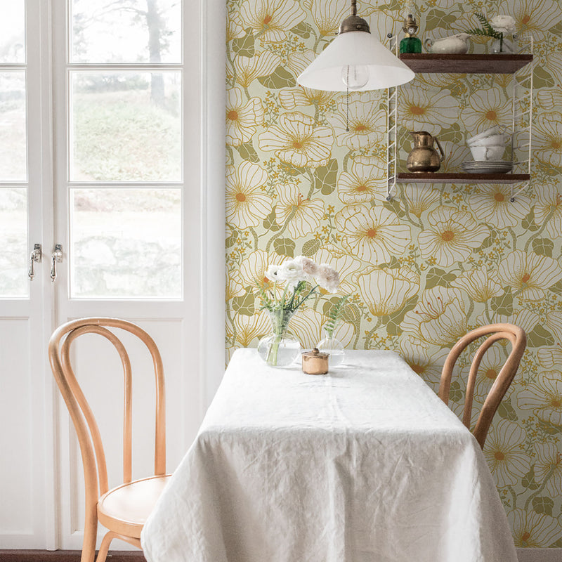 S65111 Matilda Sommarang Gold Wallpaper By Galerie