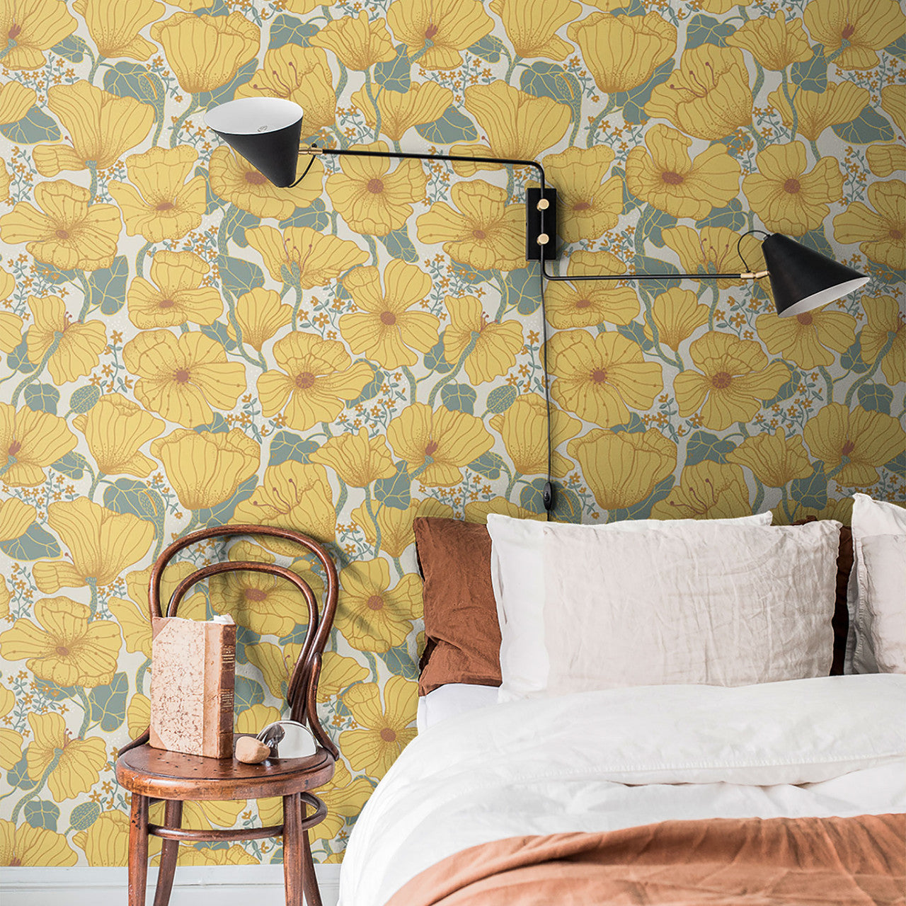 S65112 Matilda Sommarang Yellow Wallpaper By Galerie