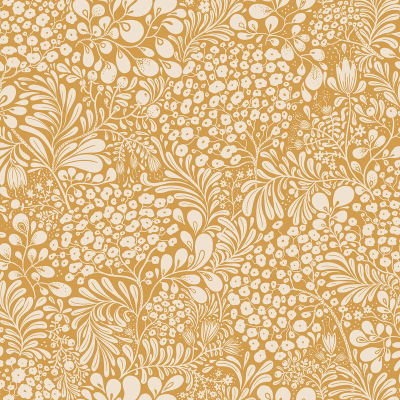 S65127 Siv Sommarang Ochre Wallpaper By Galerie