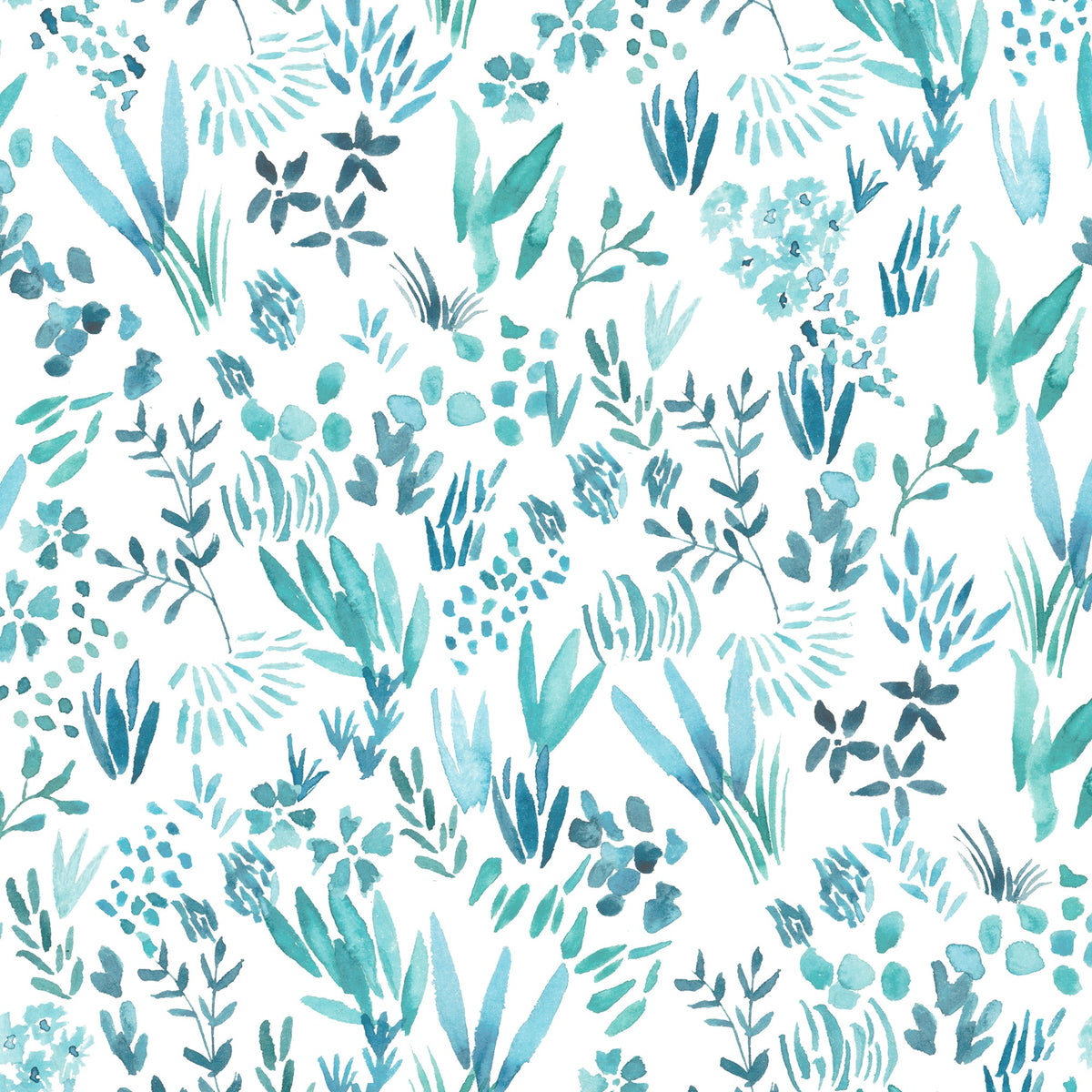 Saana Teal European Summer Wallpaper by Voyage Maison | SAANA/WPO/TEA
