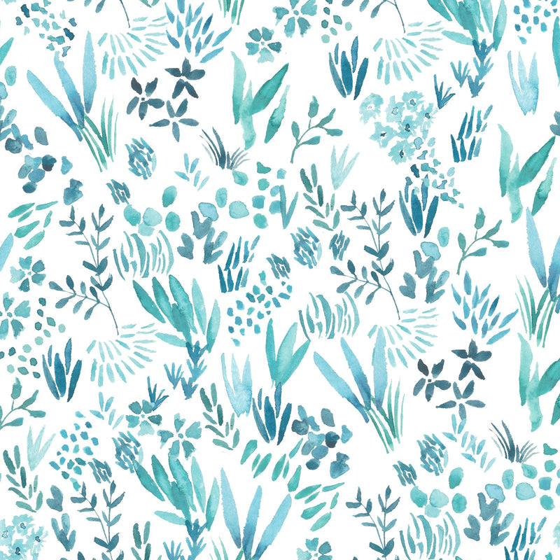 Saana Teal European Summer Wallpaper by Voyage Maison | SAANA/WPO/TEA