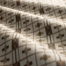 SAF0538-01 Cotswold Check Linen / Muntjac Highgrove by Sanderson Wools Fabric