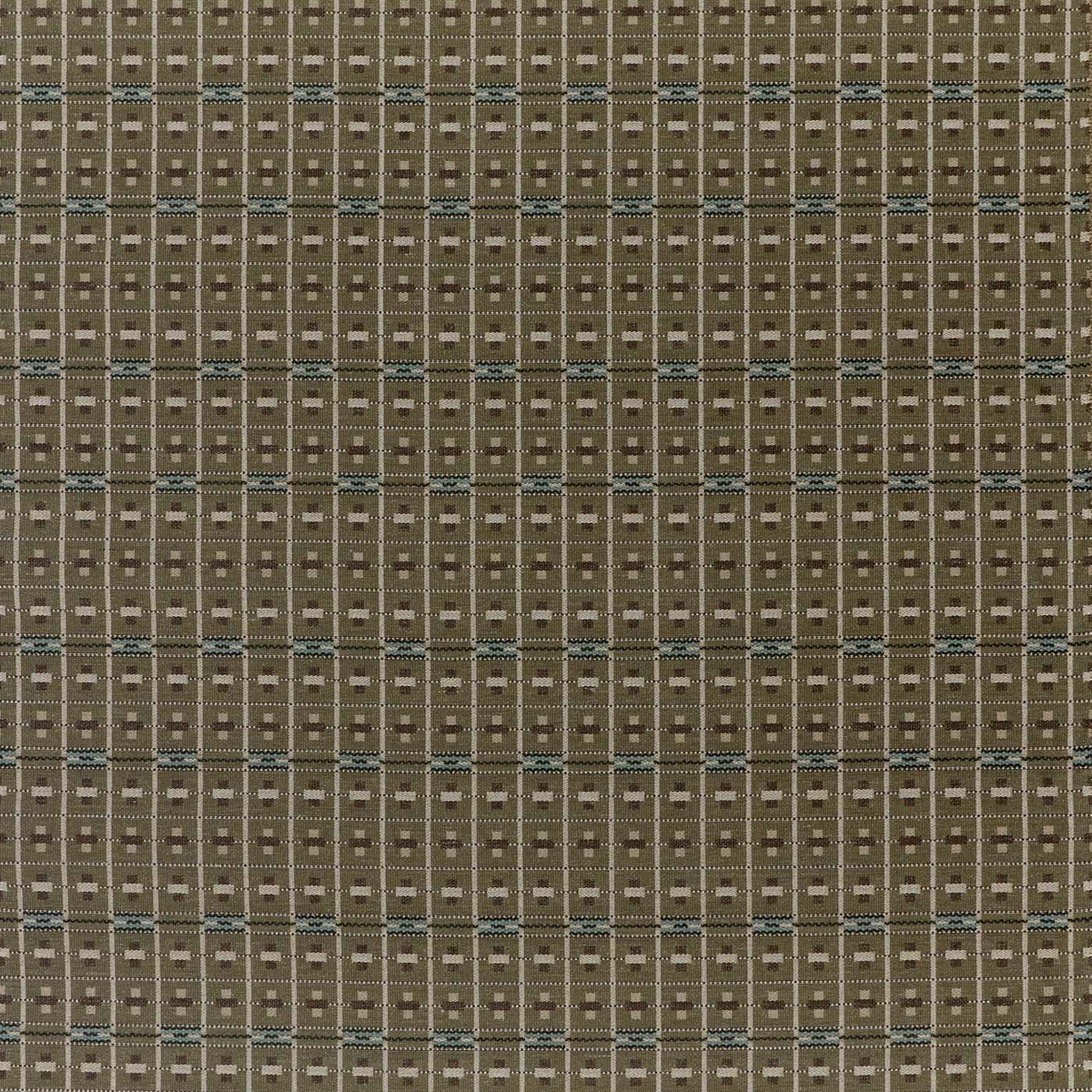 SAF0538-02 Cotswold Check Moss / Mineral Highgrove by Sanderson Wools Fabric