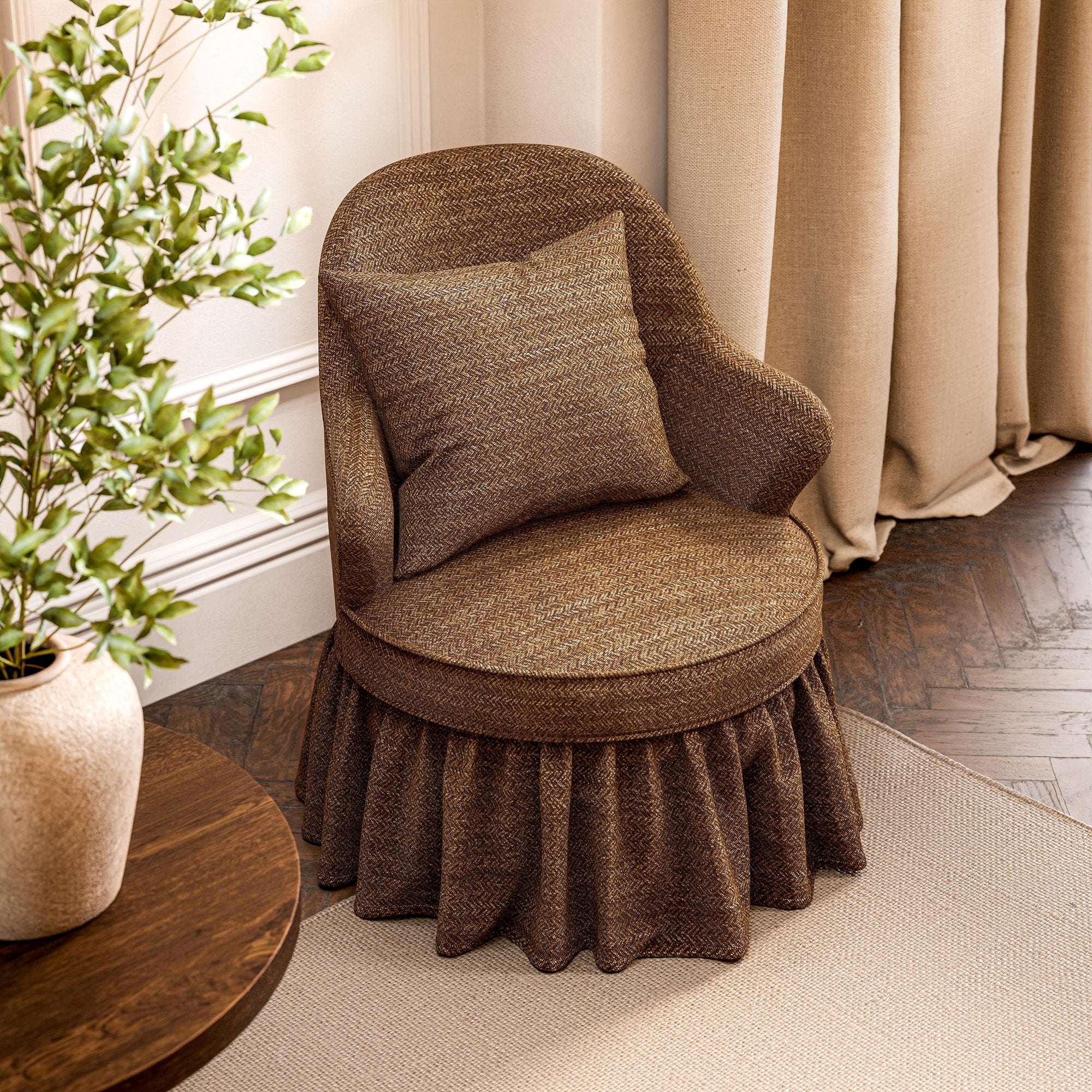 SAF0541-02 Littlecombe Wool Muntjac / Maple Highgrove by Sanderson Wools Fabric