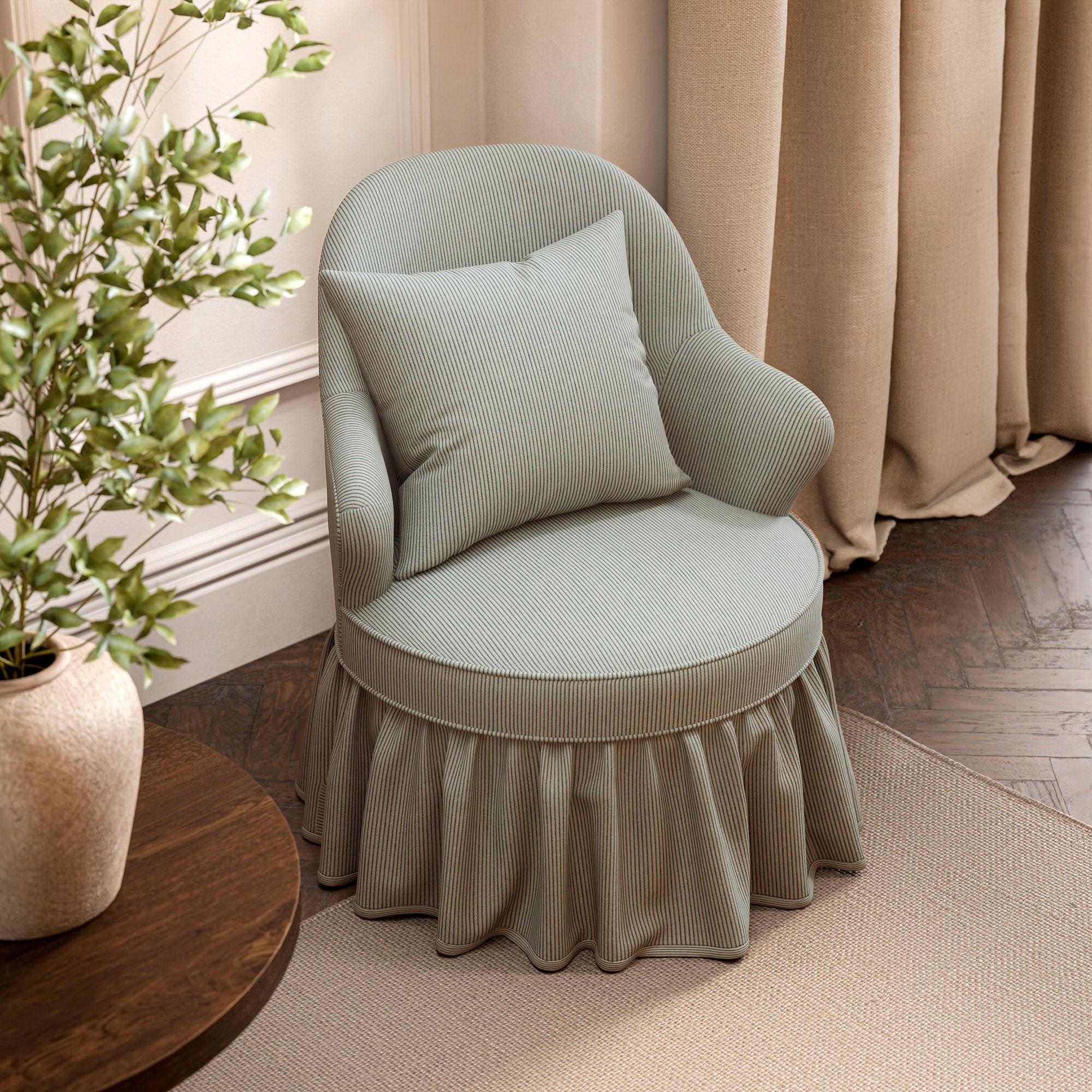 SAF0542-03 Mayford Wool Mineral Blue Highgrove by Sanderson Wools Fabric