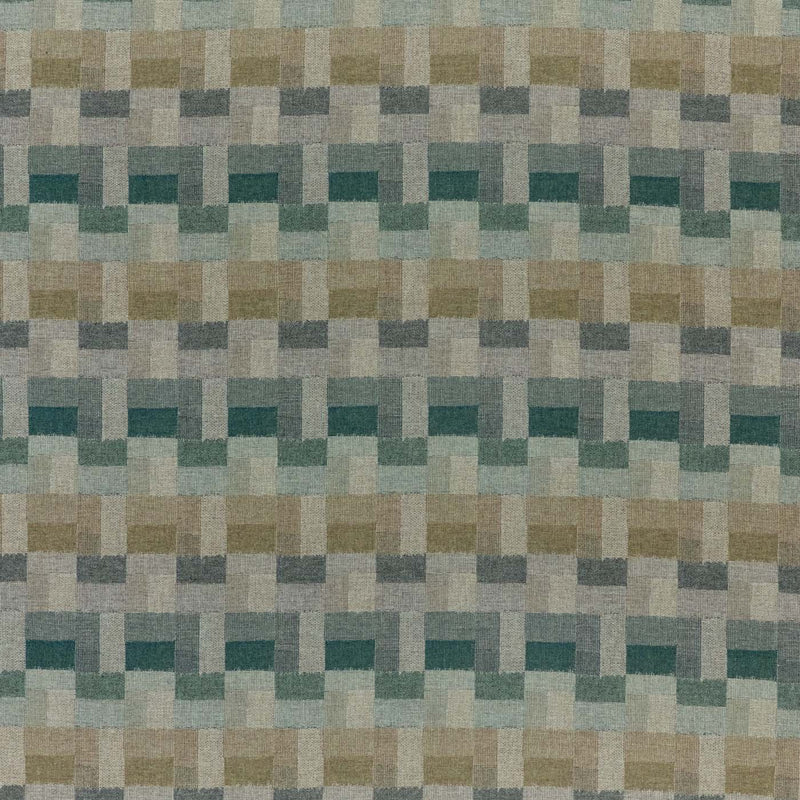SAF0543-02 Tavistone Wool Mineral Blue / Maple Highgrove by Sanderson Wools Fabric