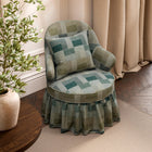 SAF0543-02 Tavistone Wool Mineral Blue / Maple Highgrove by Sanderson Wools Fabric