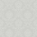 Classic Damask Metallic Silver Simply Silks 4 Wallpaper by Galerie