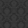 Classic Damask Black Simply Silks 4 Wallpaper by Galerie