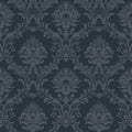 Classic Damask Navy Simply Silks 4 Wallpaper by Galerie