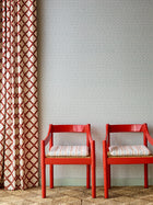 113241 Raft Stripe Oakham Coast blue Wallpaper by Scion