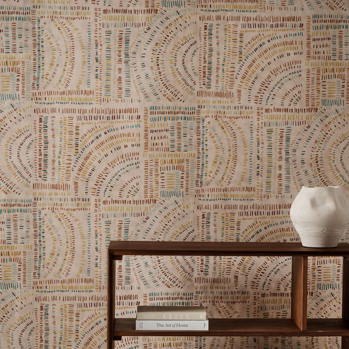 Frescoes Defined Momentum Sandstone/Slate/Granite Wallpaper by Harlequin