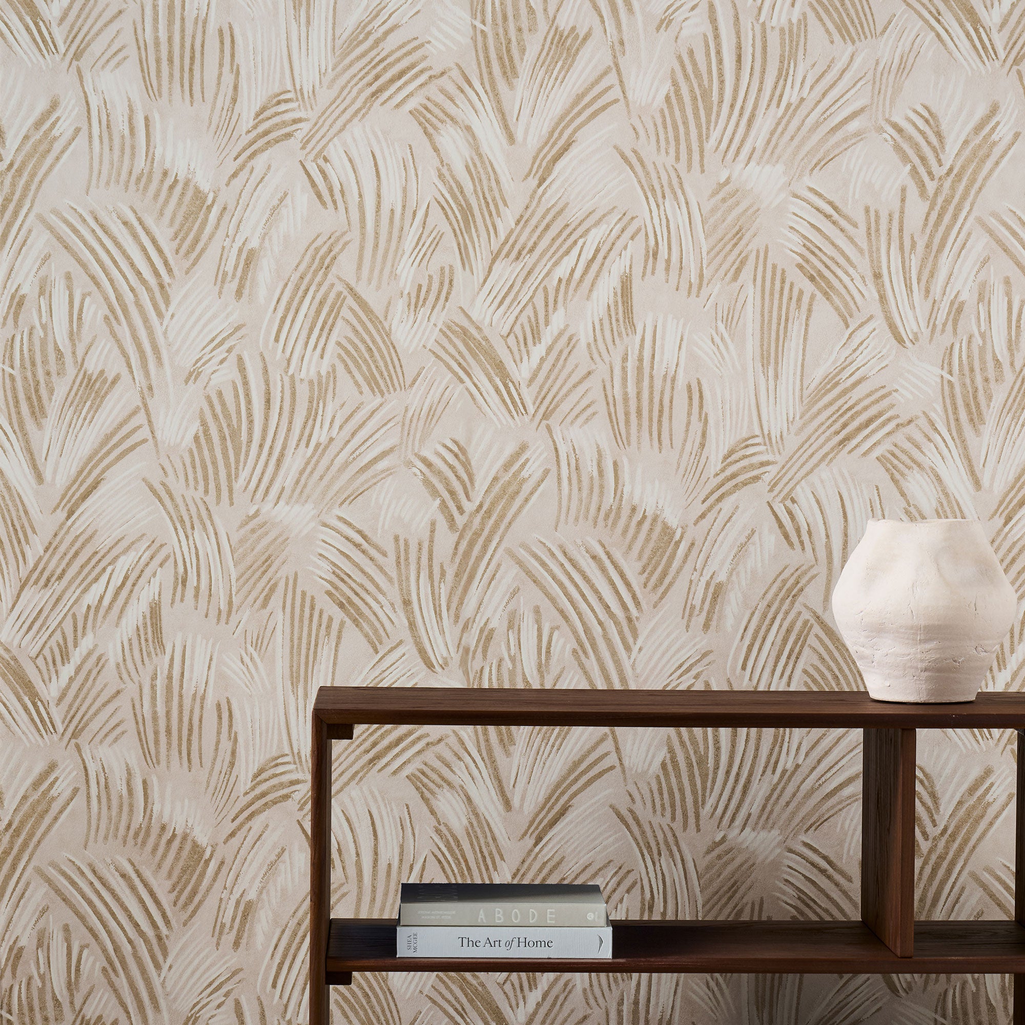 113301 Glyph Defined Momentum Sandstone/Chalk Wallpaper by Harlequin