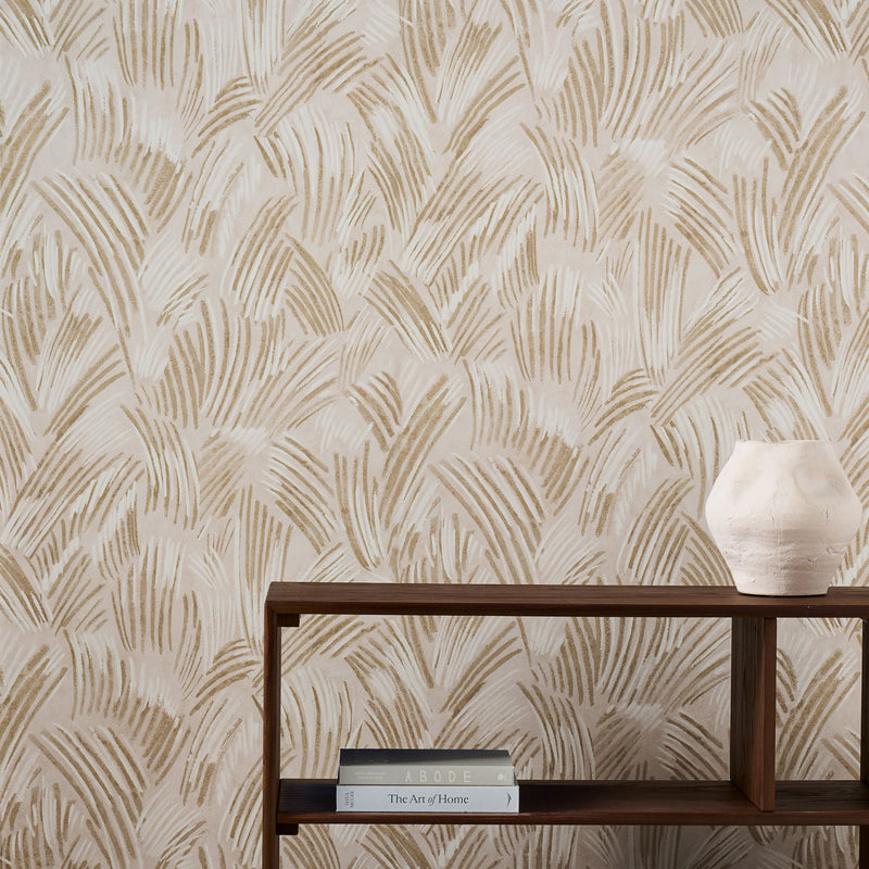 113301 Glyph Defined Momentum Sandstone/Chalk Wallpaper by Harlequin