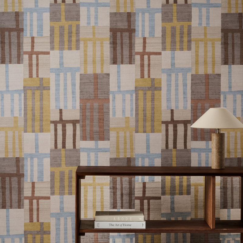 113321 Monolith Defined Momentum Topaz/Citrine Wallpaper by Harlequin