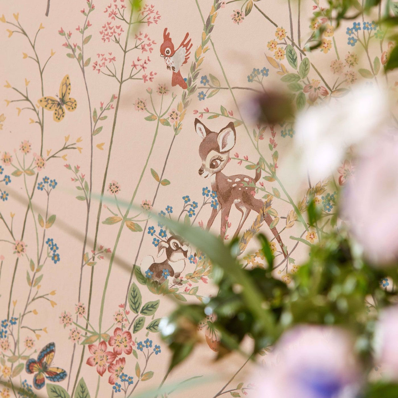 217276 Bambi Disney Home Sugared Almonds Wallpaper by Sanderson