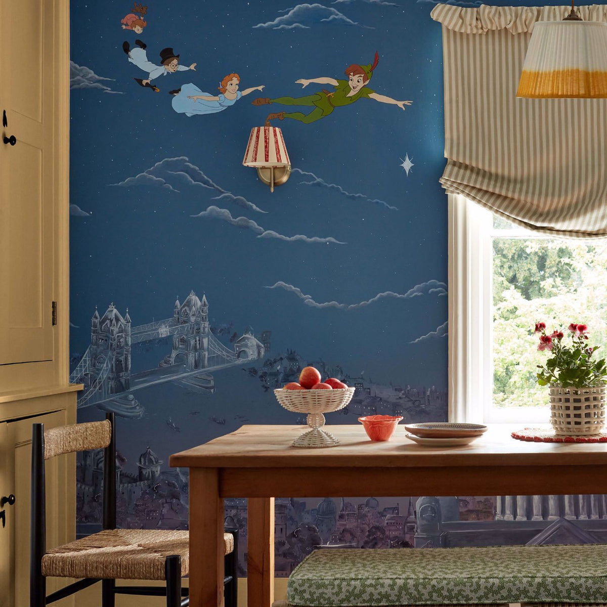 Peter Pan Mural Disney Home Wallpaper by Sanderson