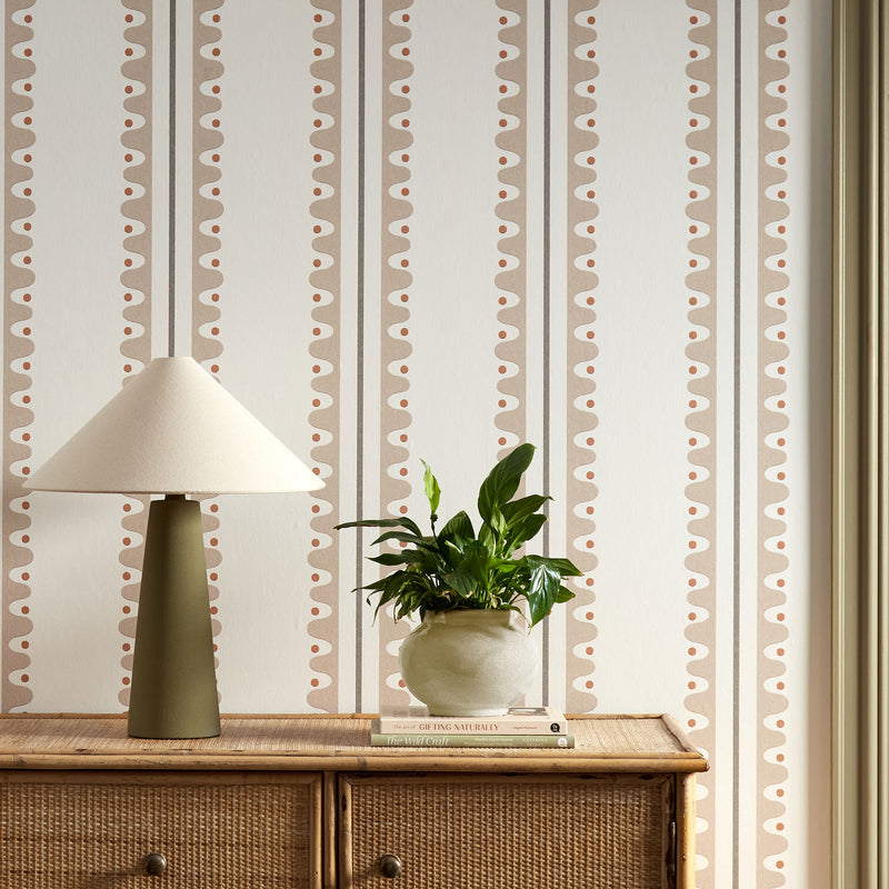 113237 Oakham Mushroom Wallpaper by Scion