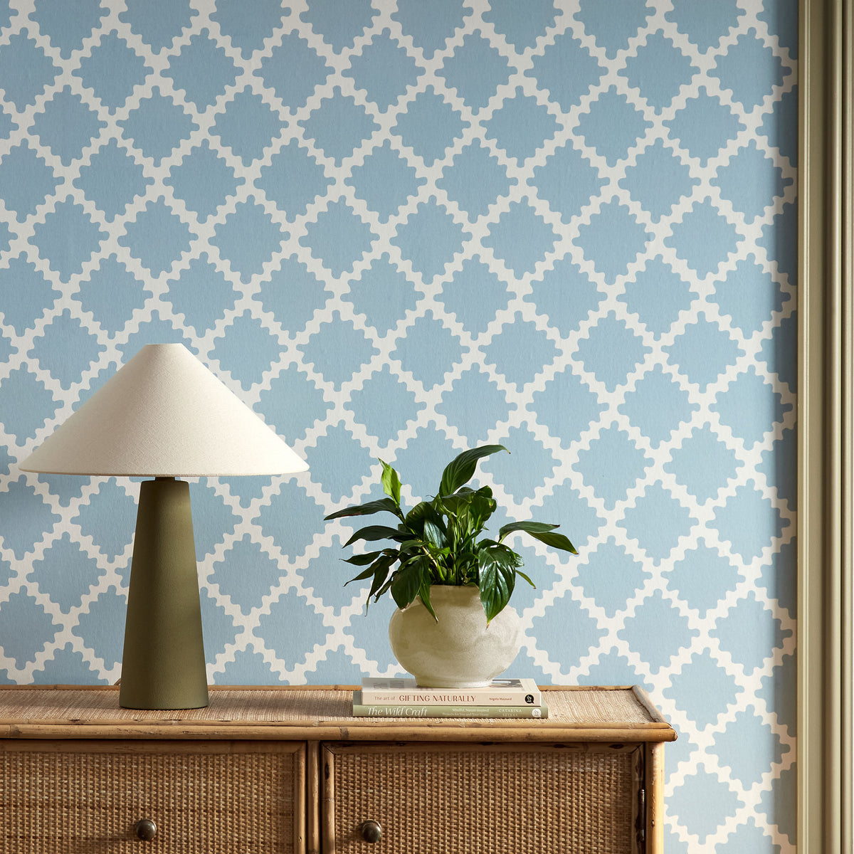 Swithland Oakham Coast blue Wallpaper by Scion