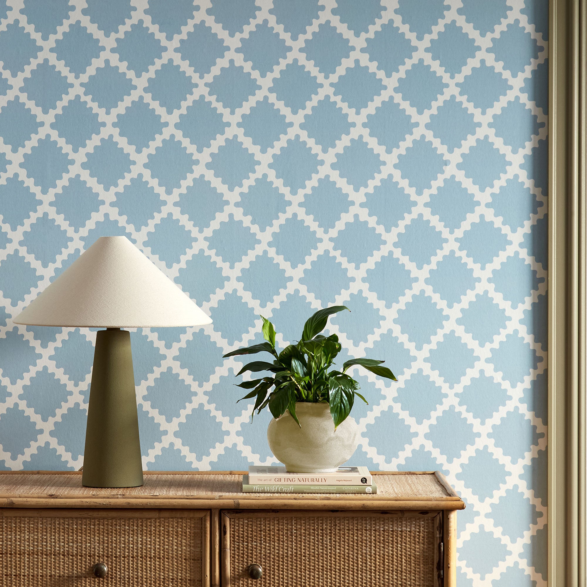 113246 Swithland Oakham Coast blue Wallpaper by Scion