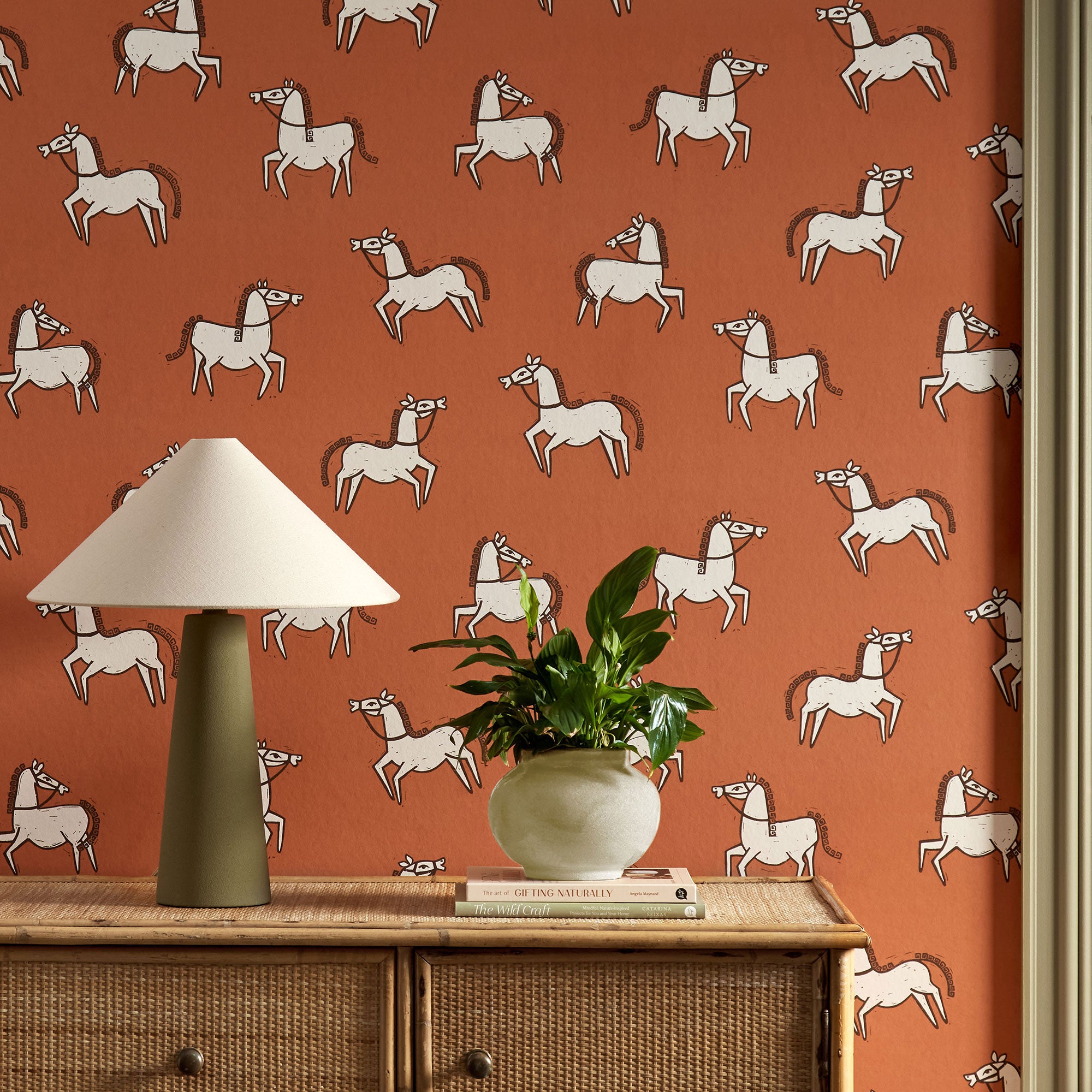 113253 Canter Oakham Brick Wallpaper by Scion