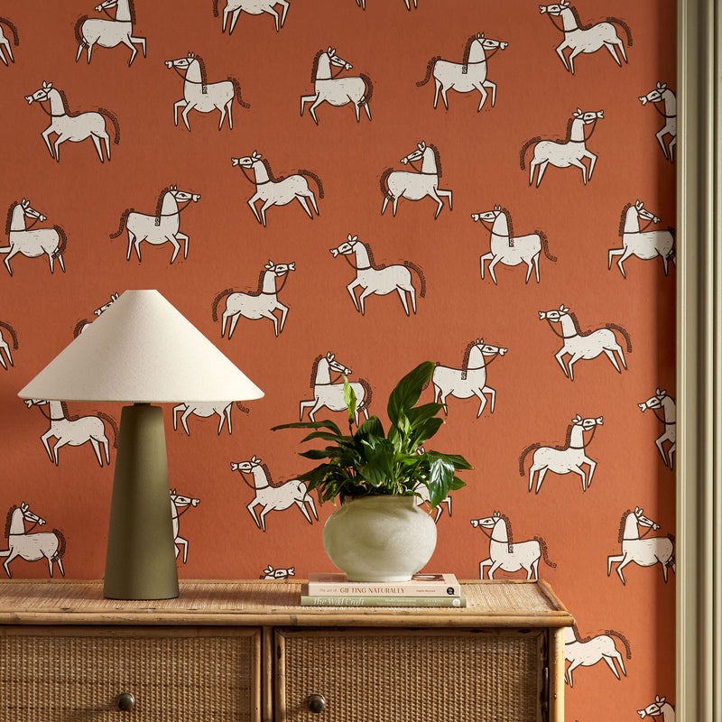 113253 Canter Oakham Brick Wallpaper by Scion