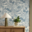 113264 Falling Foss Oakham Midnight Wallpaper by Scion
