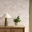 113265 Falling Foss Oakham Dusk pink Wallpaper by Scion