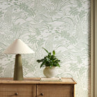 113267 Falling Foss Oakham Sage Wallpaper by Scion