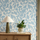 113269 Sweet Bay Oakham Coast blue Wallpaper by Scion