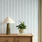 113286 Split Pea Oakham Coast blue Wallpaper by Scion