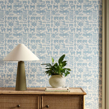113288 Twycross Oakham Coast blue Wallpaper by Scion